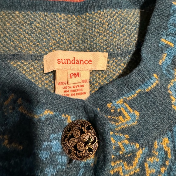 Sundance Spanish Moss Sweater Coat, Size Medium Petite - Picture 4 of 14